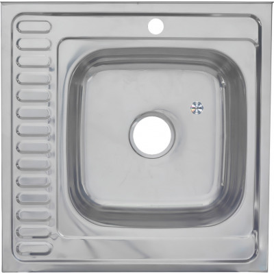 Мойка из нержавеющей стали 60х60х16см хром Melana 015 t R (*10)