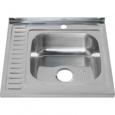 Мойка из нержавеющей стали 60х60х16см хром Melana 015/2 R (*10)