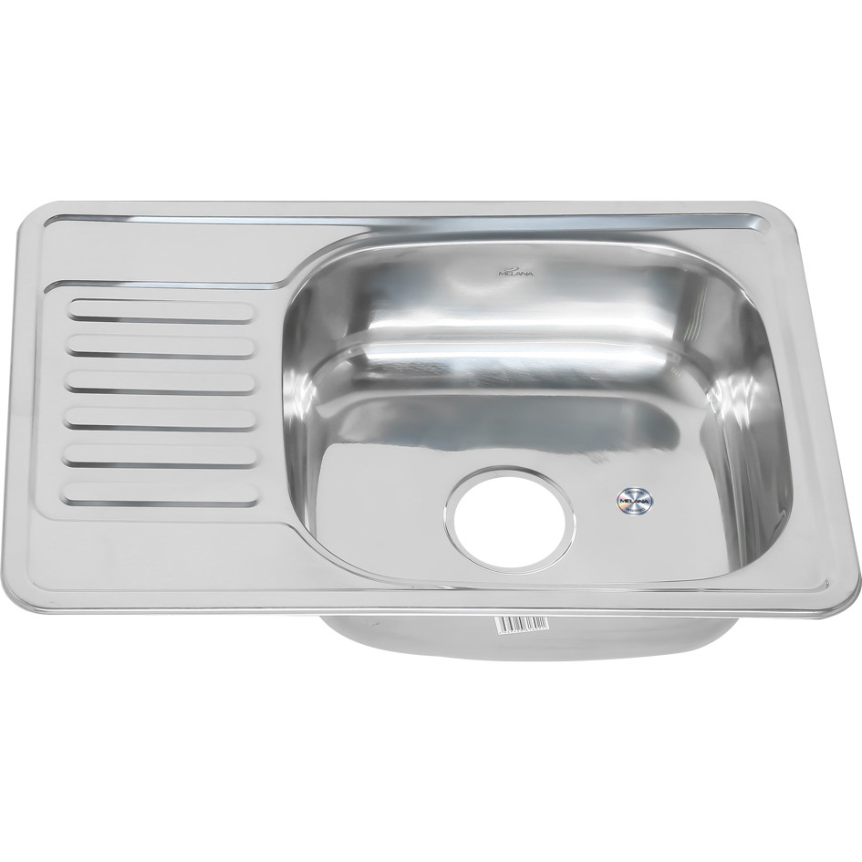 Мойка из нержавеющей стали 66х42х16см хром Melana 218 t (*10)