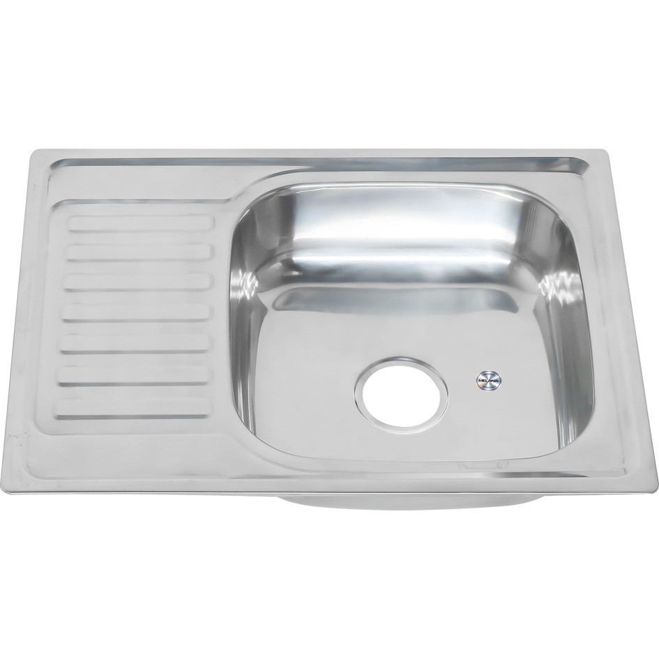 Мойка из нержавеющей стали 69х50х16см хром Melana 227 t (*10)