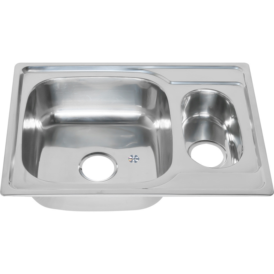 Мойка из нержавеющей стали 69х50х16см хром Melana 227S t (*10)