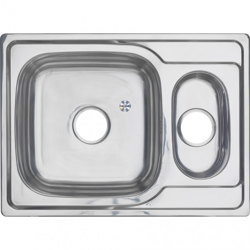 Мойка из нержавеющей стали 69х50х16см хром Melana 227S t (*10)