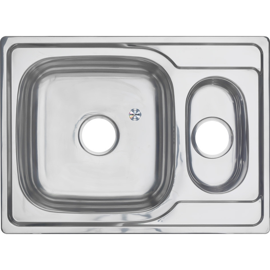Мойка из нержавеющей стали 69х50х16см хром Melana 227S t (*10)