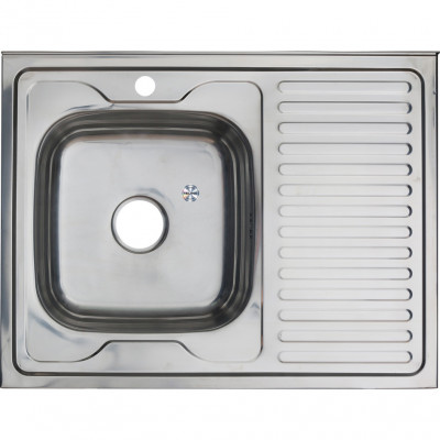 Мойка из нержавеющей стали 80х60х16см хром Melana 016 t L (*10)