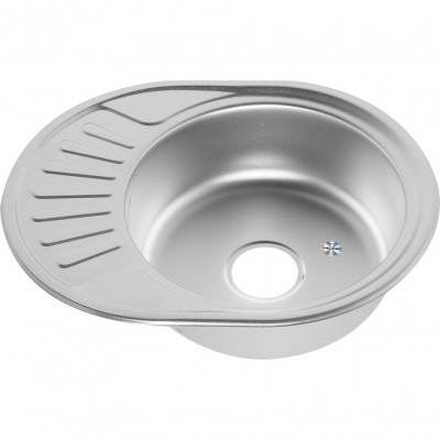 Мойка из нержавеющей стали 57х45х18см хром Melana 152D t (*12)