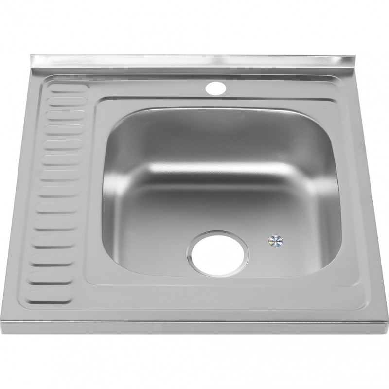 Мойка из нержавеющей стали 60х60х18см хром Melana 097D t R (*10)