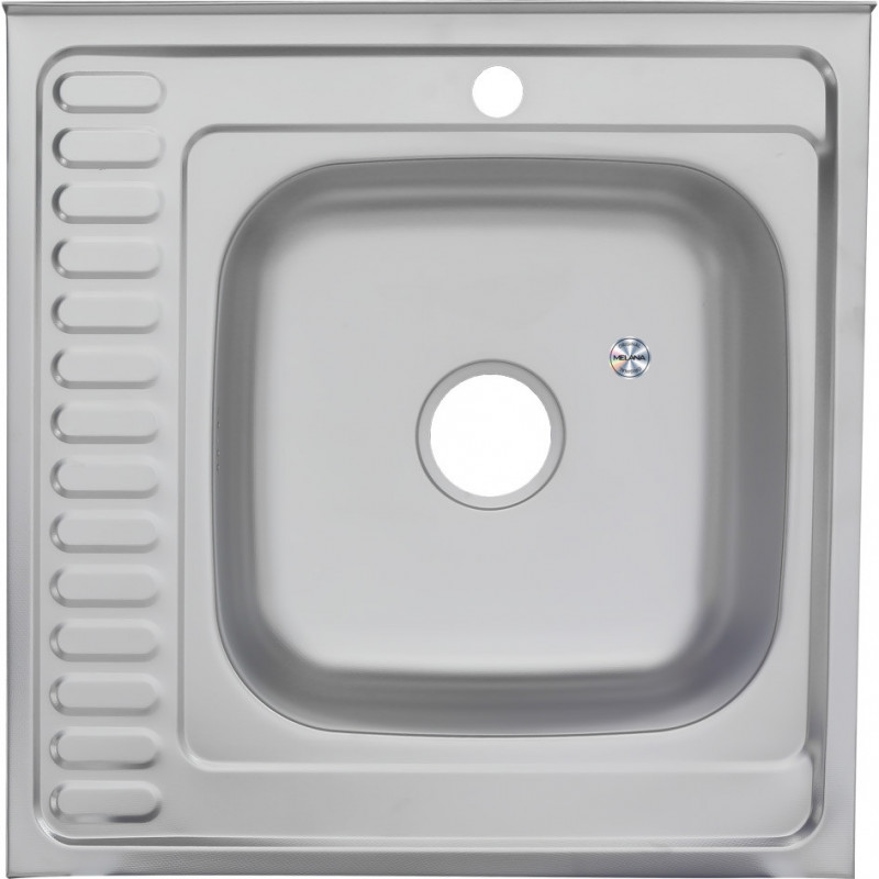 Мойка из нержавеющей стали 60х60х18см хром Melana 097D t R (*10)