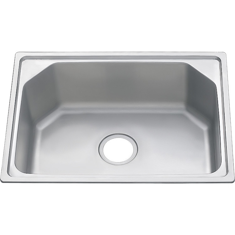 Мойка из нержавеющей стали 55х43х18см хром Melana 245 t (*6)
