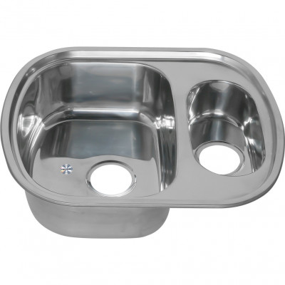 Мойка из нержавеющей стали 60х49х18см хром Melana 233 t (*10)