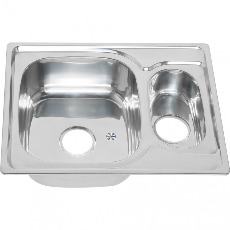 Мойка из нержавеющей стали 63х50х18см хром Melana 226 t (*10)