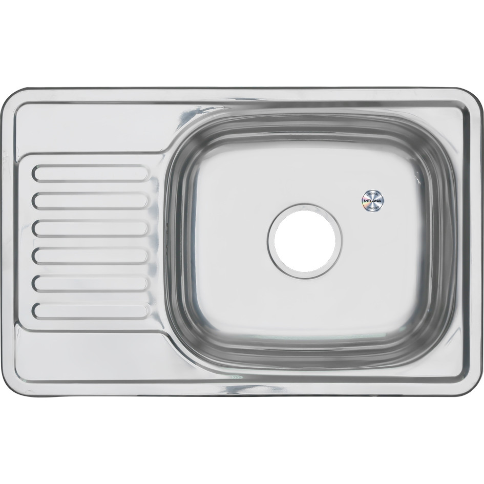 Мойка из нержавеющей стали 66х42х18см хром Melana 220 t (*10)
