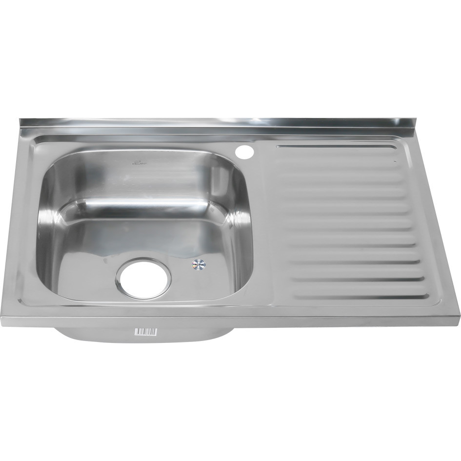 Мойка из нержавеющей стали 80х50х18см хром Melana 005 t L (*10)