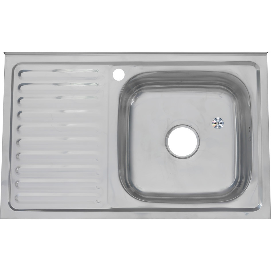 Мойка из нержавеющей стали 80х50х18см хром Melana 005 t R (*10)