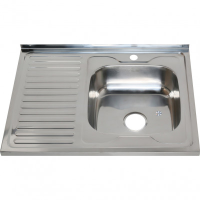 Мойка из нержавеющей стали 80х60х18см хром Melana 007 t R (*10)