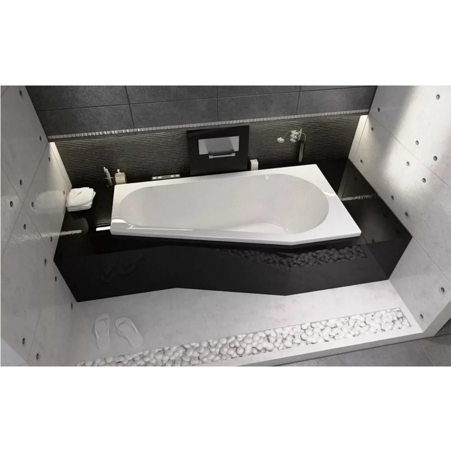 Акриловая ванна угловая левая 150x80x48см Riho DELTA 150 L