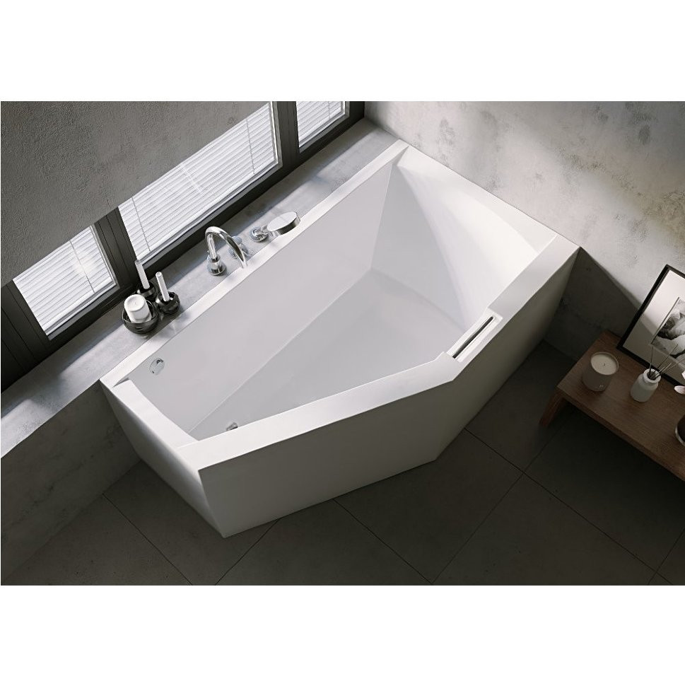 Акриловая ванна угловая правая 160x90x52см Riho GETA 160 RIGHT - PLUG & PLAY