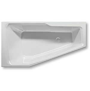Акриловая ванна угловая правая 160x75x47см Riho RETHINK SPACE
