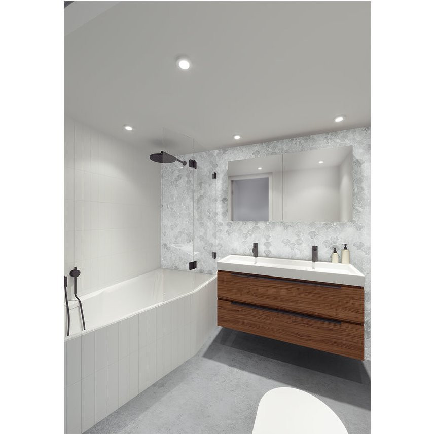 Акриловая ванна угловая левая 180x110x47см Riho RETHINK SPACE