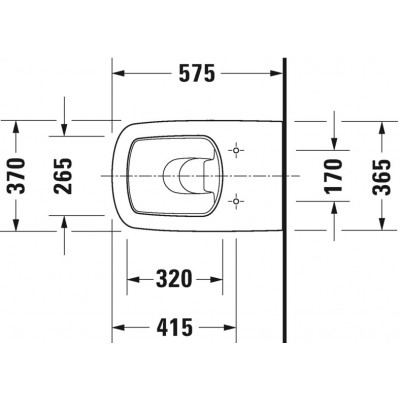 Унитаз напольный Duravit DuraStyle 370x570мм, 4.5л, белый Alpin, с WonderGliss, 215009