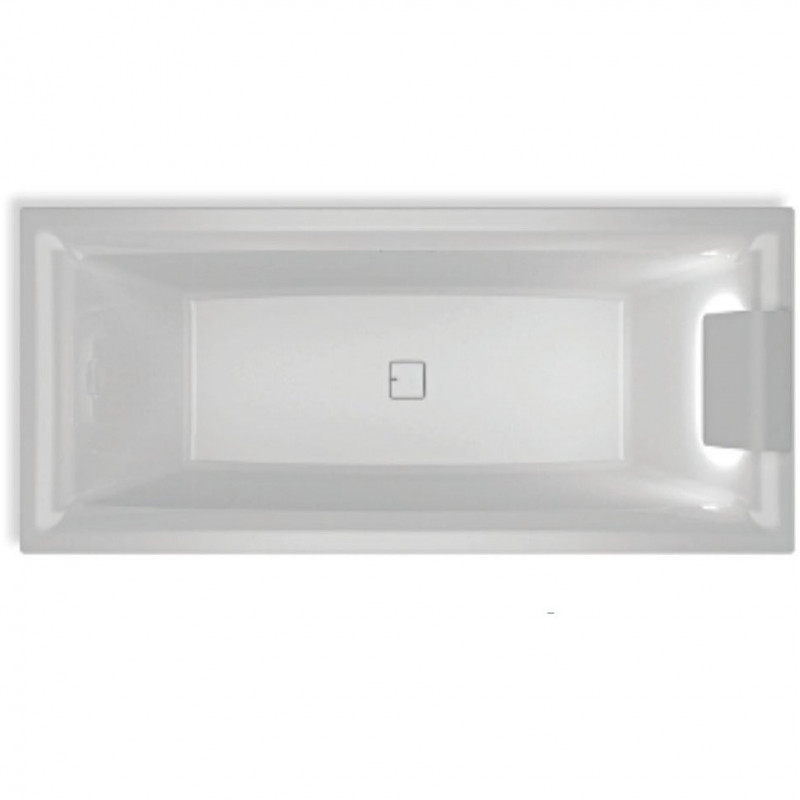 Акриловая ванна отдельностоящая с подсветкой правая 170x75x50см Riho STILL SQUARE LED 170x75 R