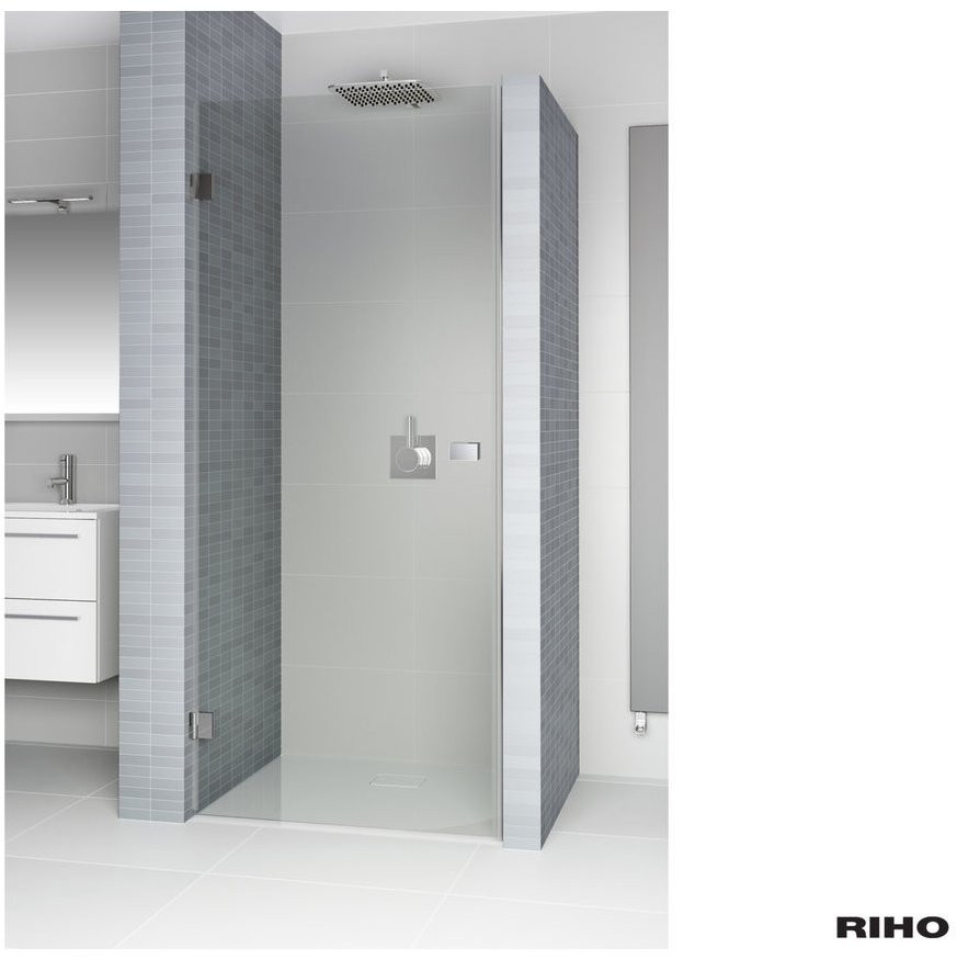 Душевая дверь левая черная 78x200см Riho SCANDIC NXT X101