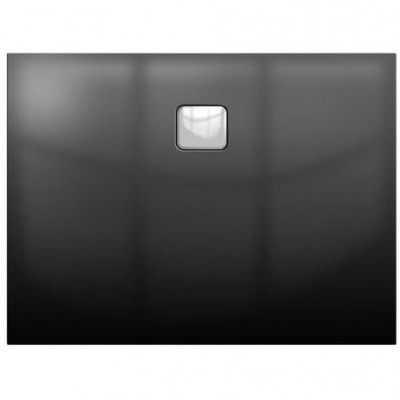 Душевой поддон акриловый черный 100x80x4.5см RIHO Basel 404