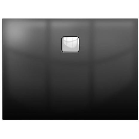 Душевой поддон акриловый черный 100x80x4.5см RIHO Basel 404