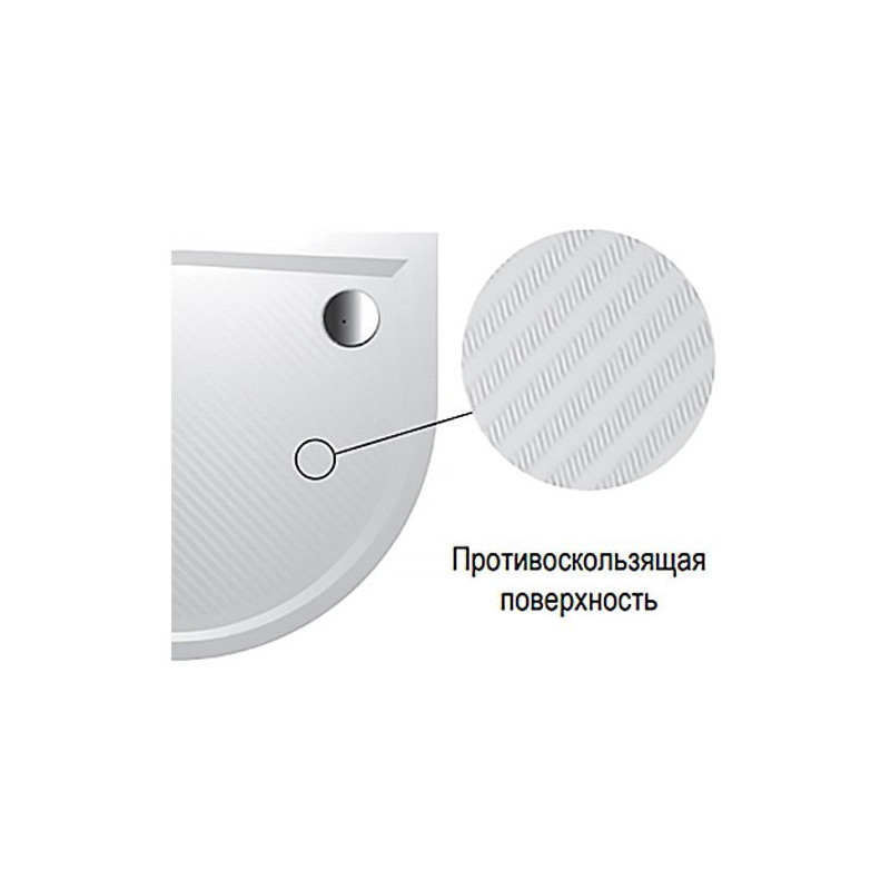 Душевой поддон из мрамора белый 80x80x3см RIHO Kolping DB10