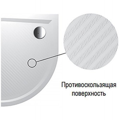 Душевой поддон из мрамора белый 90x90x3см RIHO Kolping DB14