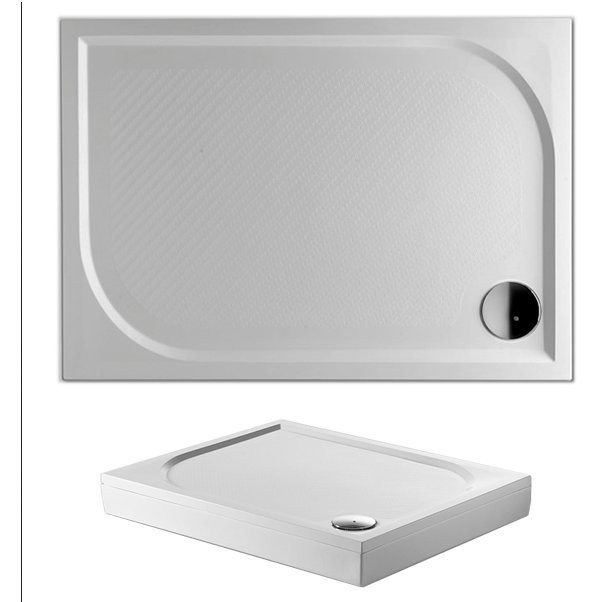 Душевой поддон из мрамора белый 120x80x3см RIHO Kolping DB33