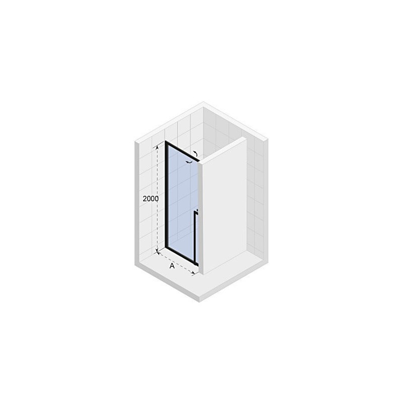 Душевая дверь белая 120x200см Riho LUCID GD104
