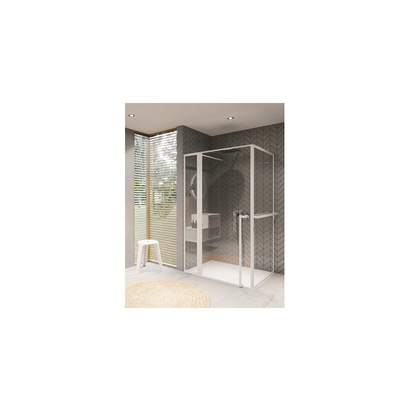 Душевой уголок белый 110х80x200см Riho LUCID GD203