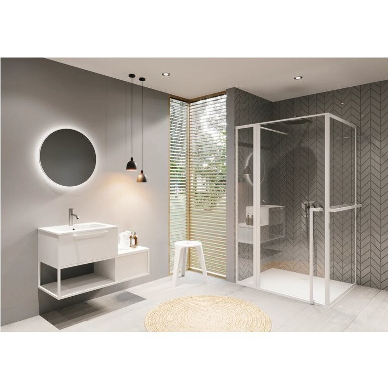 Душевой уголок белый 110х100x200см Riho LUCID GD203