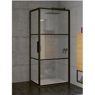 Душевой уголок черный 120х100x200см Riho GRID GB203