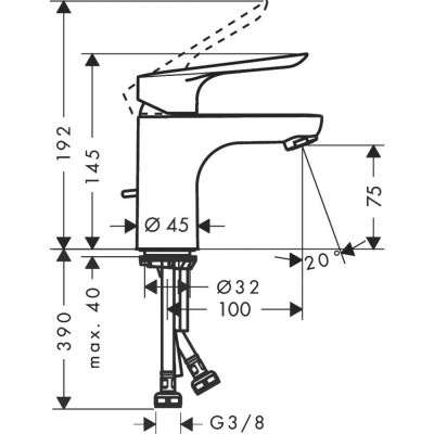 Комплект смесителей Hansgrohe SET Logis E 70 (a)