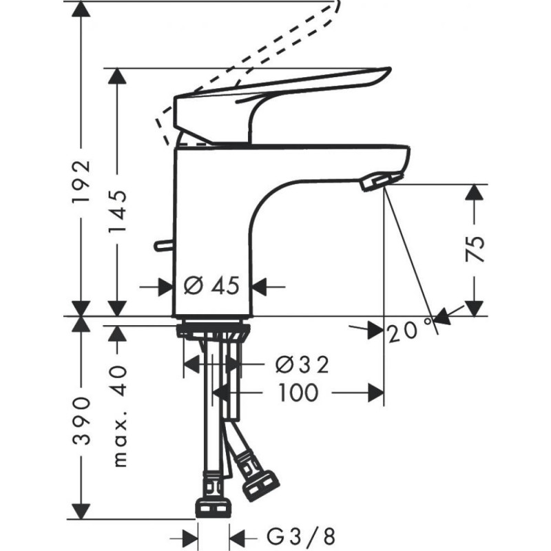 Комплект смесителей Hansgrohe SET Logis E 70 (a)