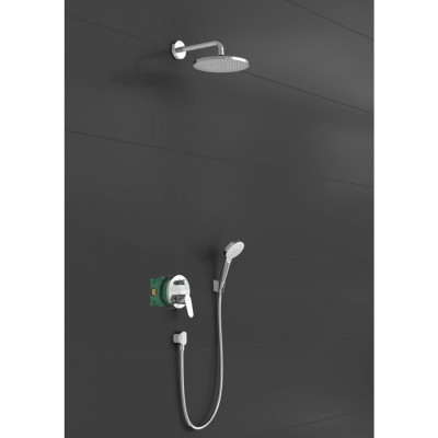 Душевая система Hansgrohe Crometta скрытого монтажа 240 1jet с однорычажным смесителем, 27958000, хром