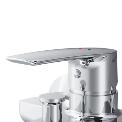 Смеситель для ванны и душа хром AM.PM Gem F90A15000