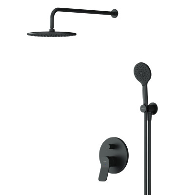 Душевая система встраиваемая черная Am.pm X-Joy FB85A1RH22