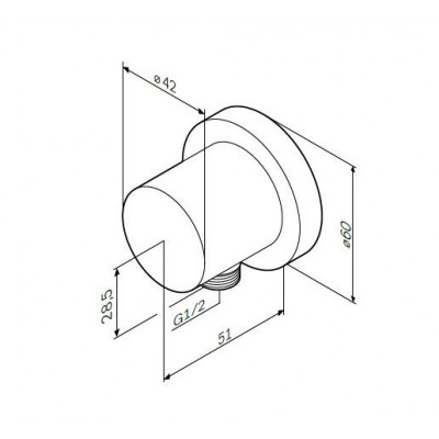Шланговое подключение хром Am.pm F0600E00