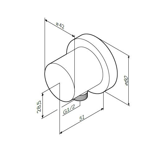 Шланговое подключение хром Am.pm F0600E00
