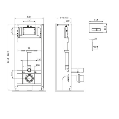 Инсталляция для подвесного унитаза Am.pm I012704.9001