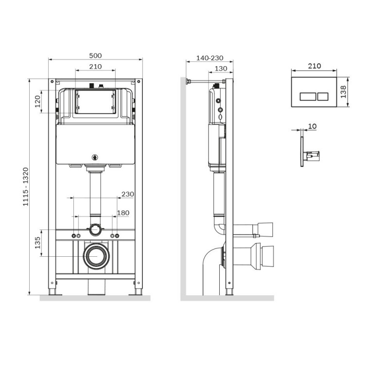 Инсталляция для подвесного унитаза Am.pm I012704.8031