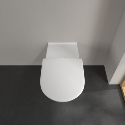 Подвесной унитаз Villeroy&Boch ViCare с открытым смывным краем, с DirectFlush, Альпийский белый