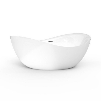Акриловая ванна отдельностоящая белая 180x89x73см Black&White Swan SB220