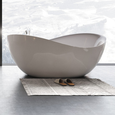 Акриловая ванна отдельностоящая белая 180x89x73см Black&White Swan SB220