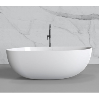 Акриловая ванна отдельностоящая белая 180x90x58см Black&White Swan SB222