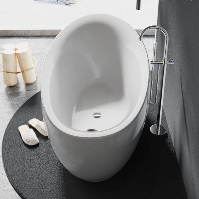 Акриловая ванна отдельностоящая белая 180x90x78см Black&White Swan SB225