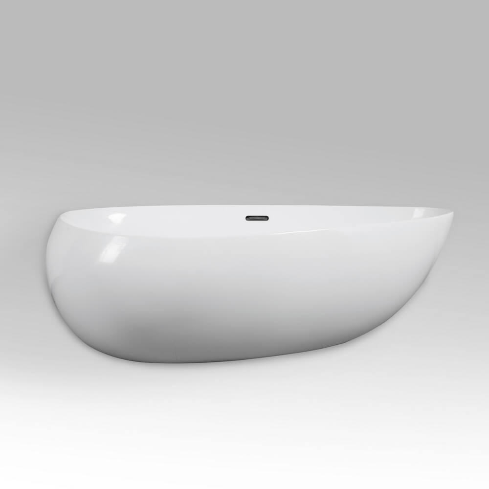 Акриловая ванна отдельностоящая белая 170x95x58см Black&White Swan SB227