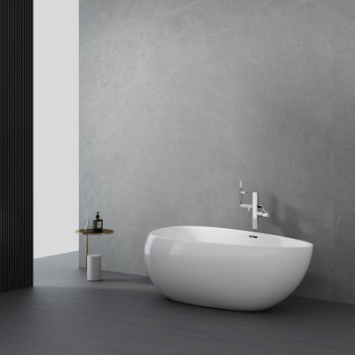 Акриловая ванна отдельностоящая белая 170x95x58см Black&White Swan SB227